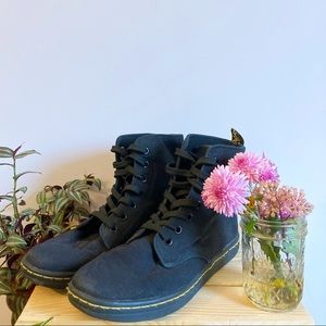 Black Dr. Martens Sheridan Canvas Sneakers